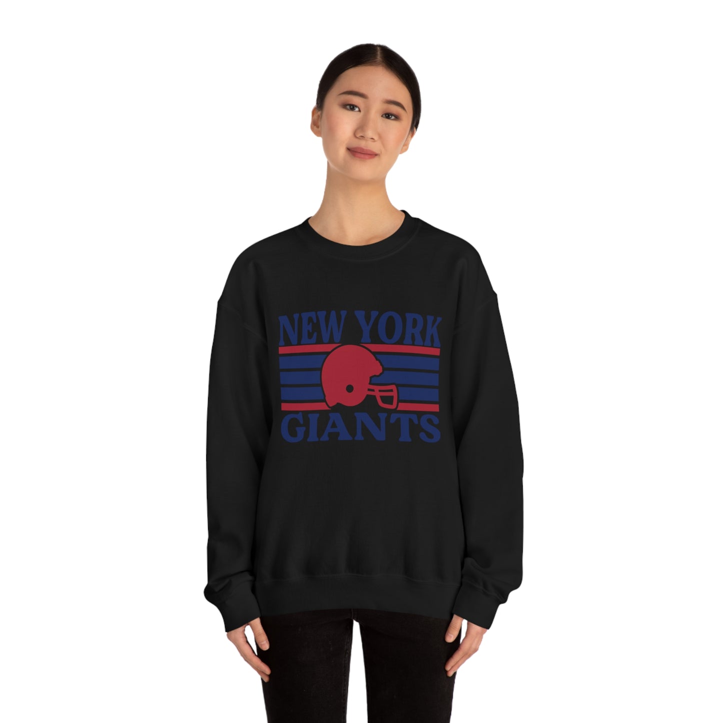 Retro Style New York Football Unisex Heavy Blend Crewneck Sweatshirt
