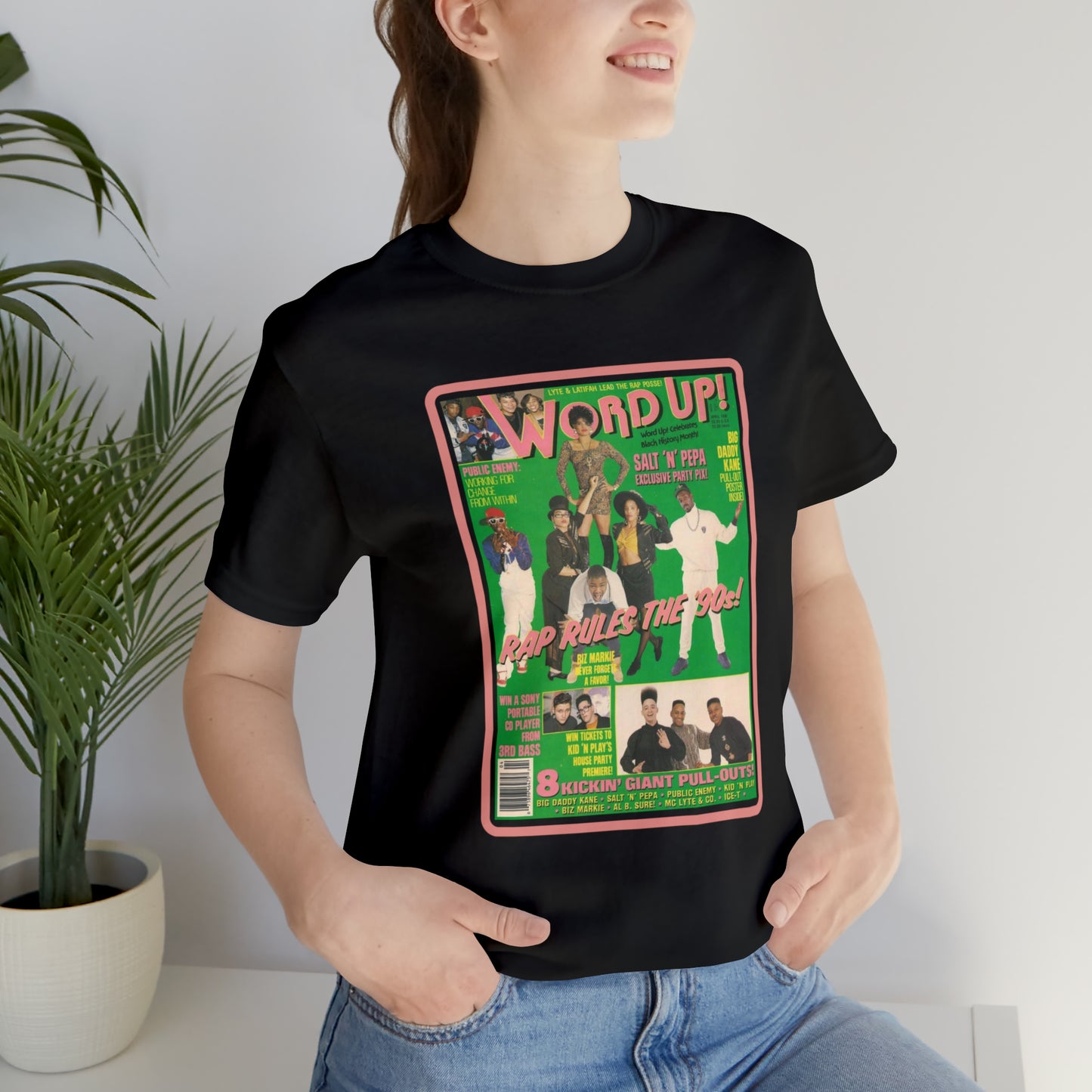 90s Throwback Word Up Magazine Unisex Jersey Short Sleeve Tee