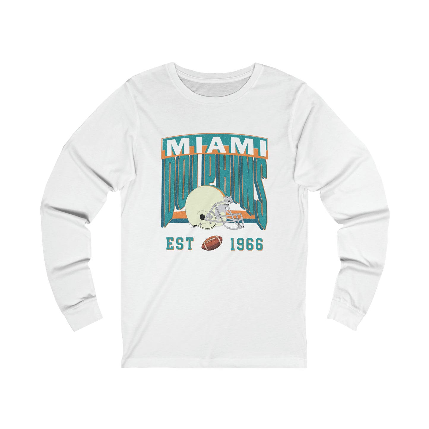 Miami Dolphins Football Unisex Jersey Long Sleeve Tee