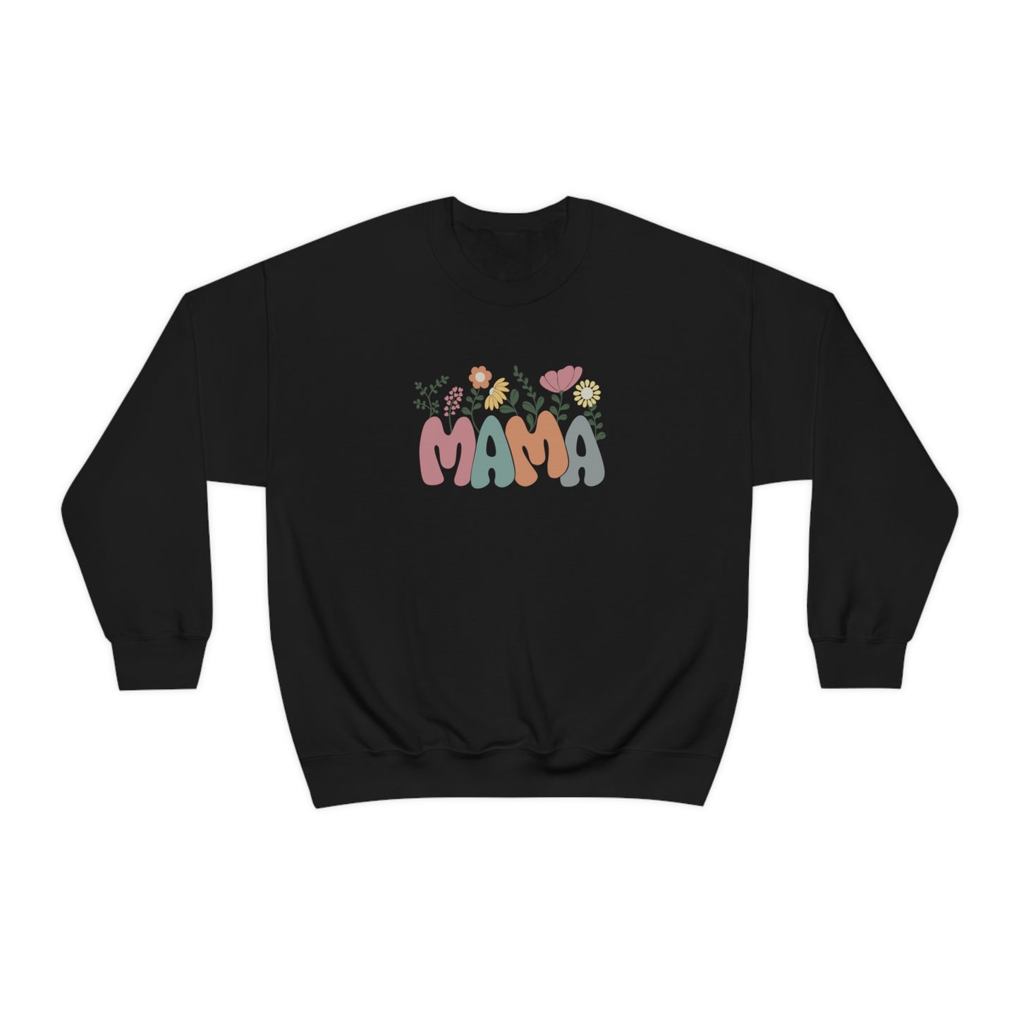 Mama Floral Unisex DryBlend® Crewneck Sweatshirt