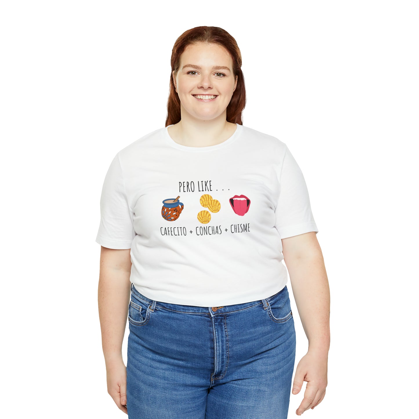 Cafecito, Conchas, & Chisme | Unisex Jersey Short Sleeve Tee