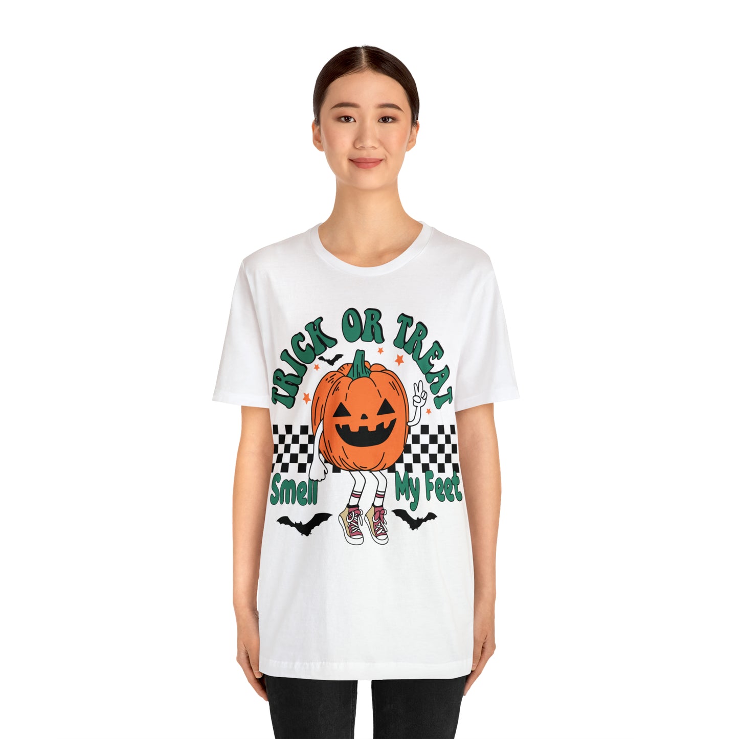 Trick or Treat Smell My Feet | Unisex Jersey Short Sleeve Tee