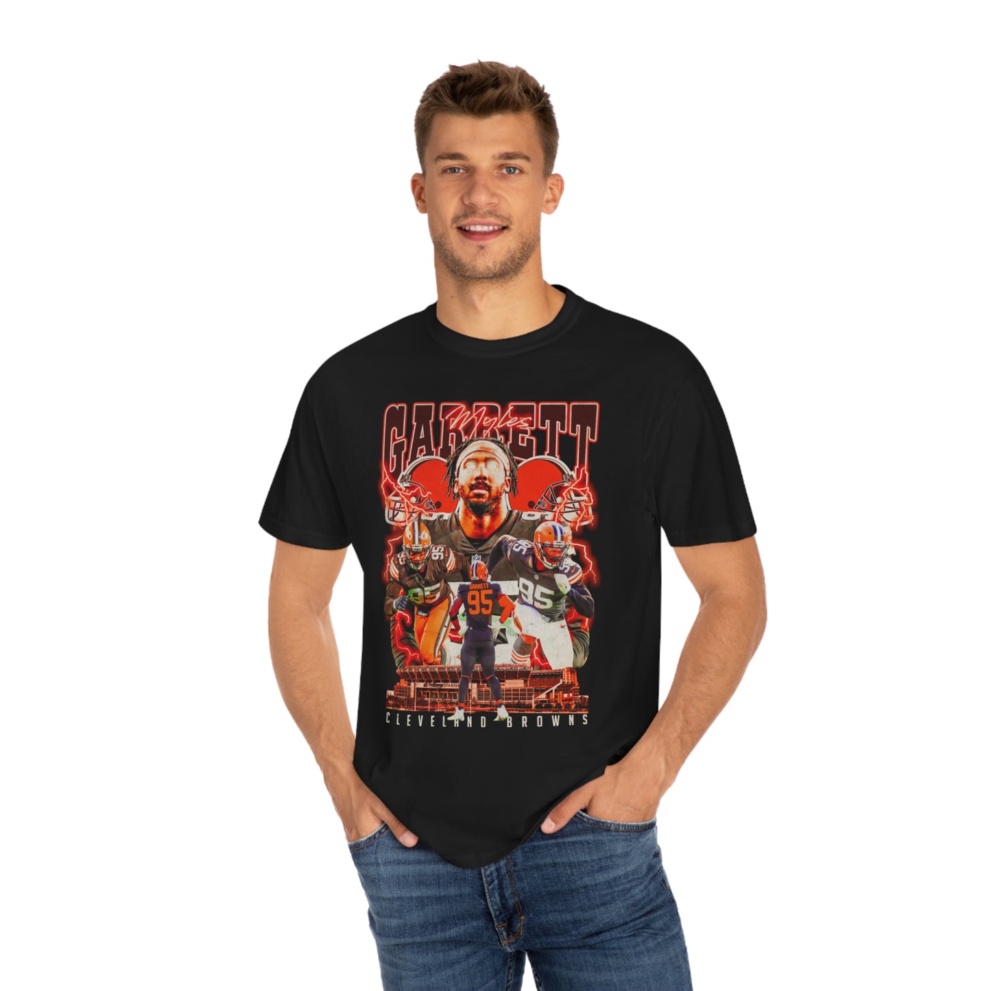 Garrett Browns Football Unisex Garment-Dyed T-shirt