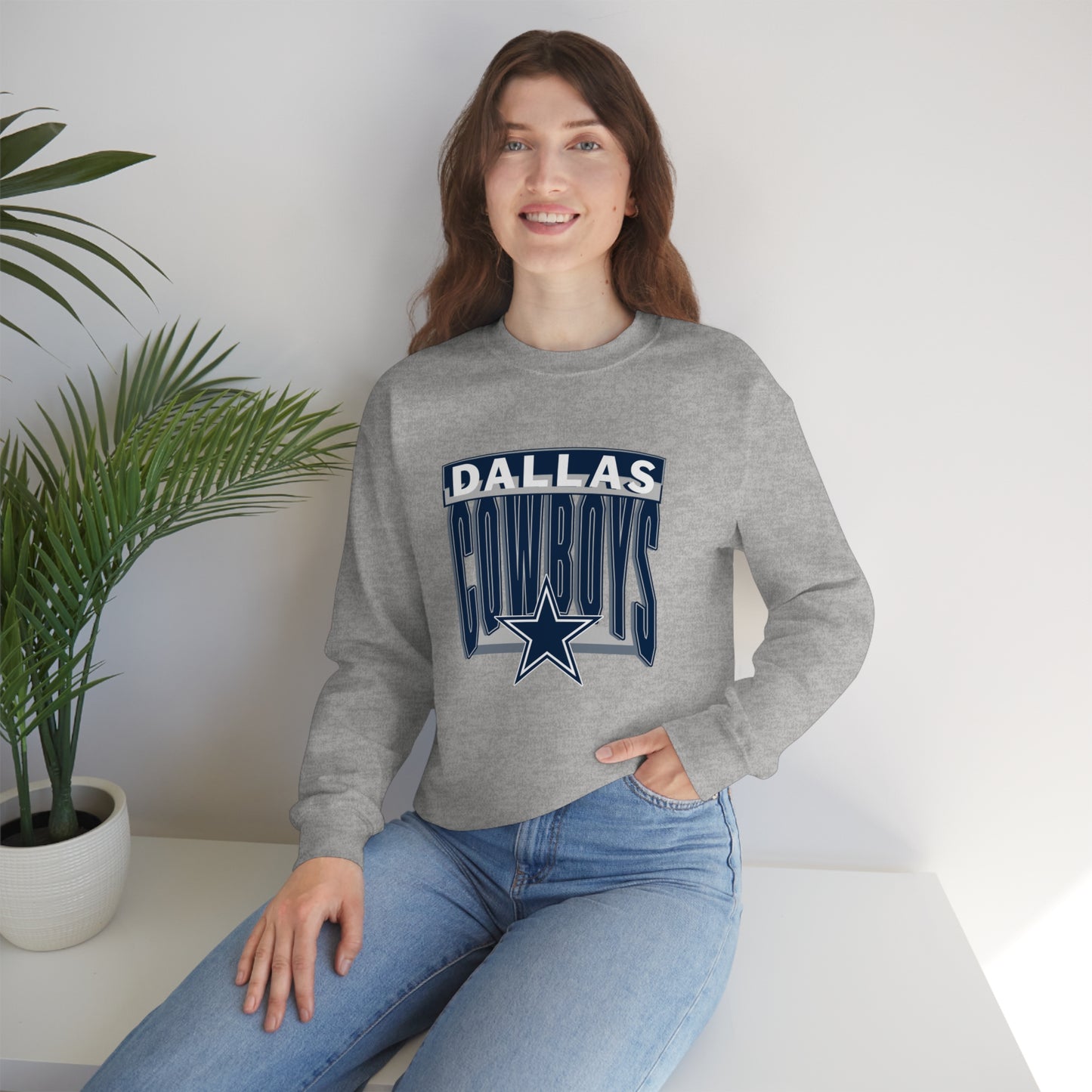 Dallas Cowboys Football Unisex Heavy Blend Crewneck Sweatshirt