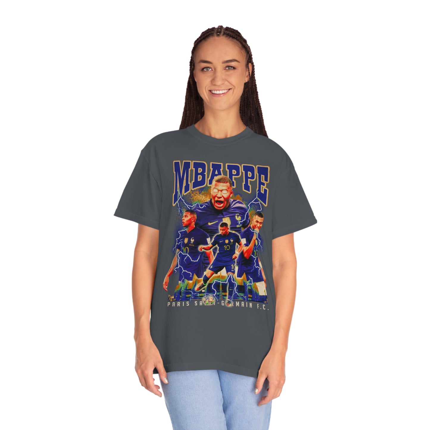 Mbappe Soccer Unisex Garment-Dyed T-shirt