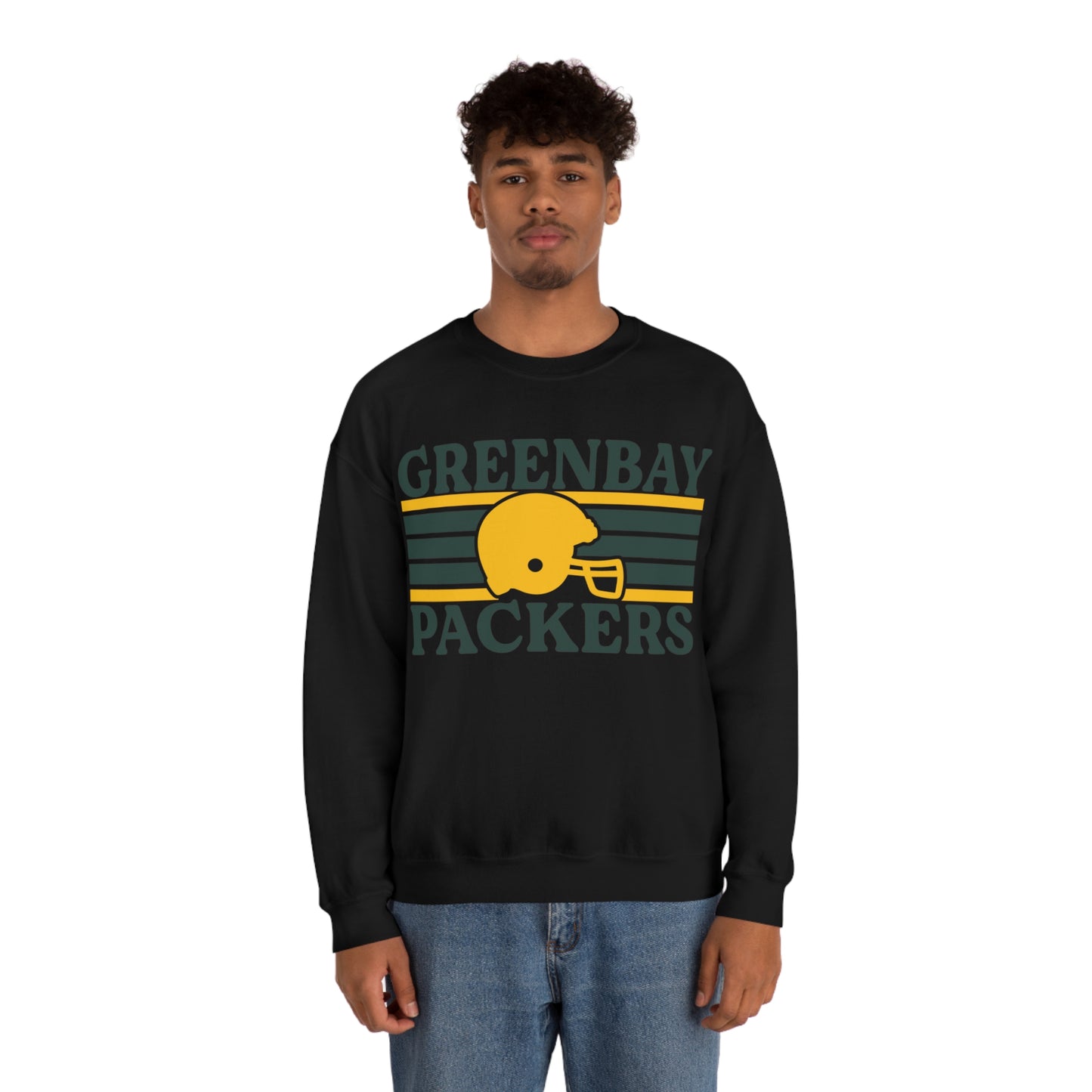 Retro Style Green Bay Football Unisex Heavy Blend Crewneck Sweatshirt