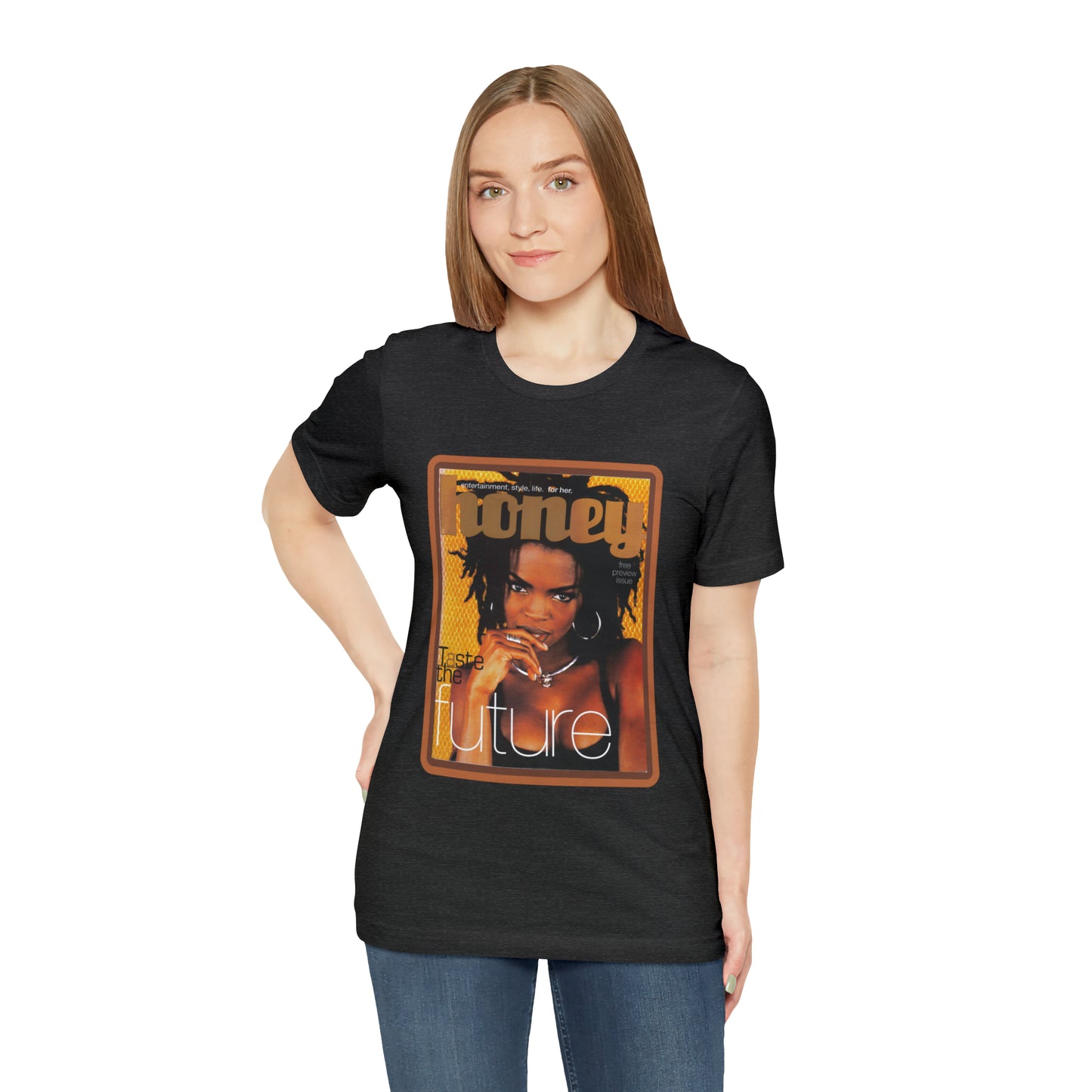 90s Throwback Lauryn Hill Vibe Magazine Unisex Jersey Short Sleeve Tee