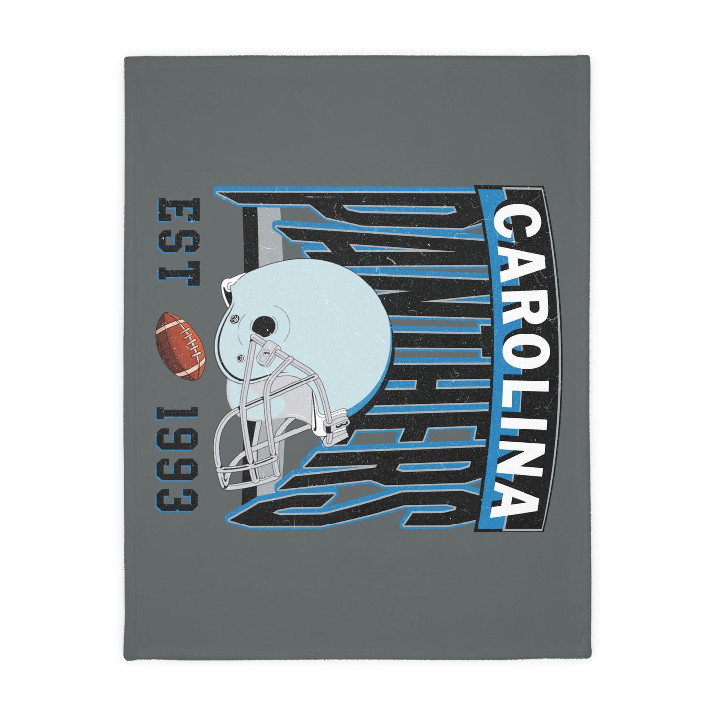 Carolina Football Velveteen Minky Throw Blanket