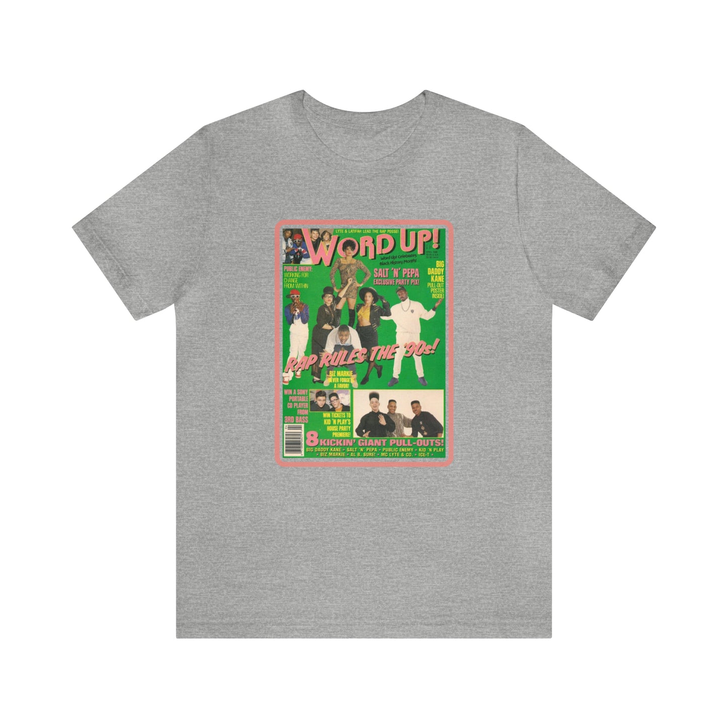 90s Throwback Word Up Magazine Unisex Jersey Short Sleeve Tee