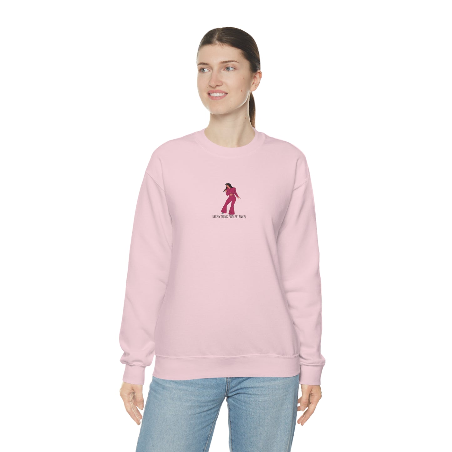 Eeeenything For Selenas Unisex Heavy Blend Crewneck Sweatshirt