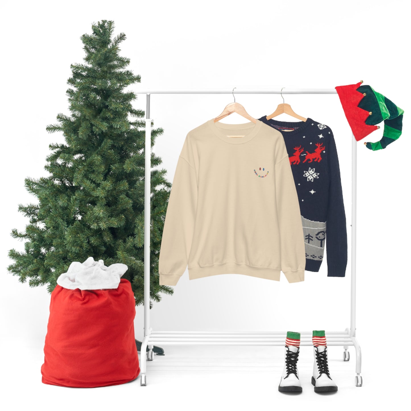 Cool Moms Club Unisex DryBlend® Crewneck Sweatshirt Front/Back Print