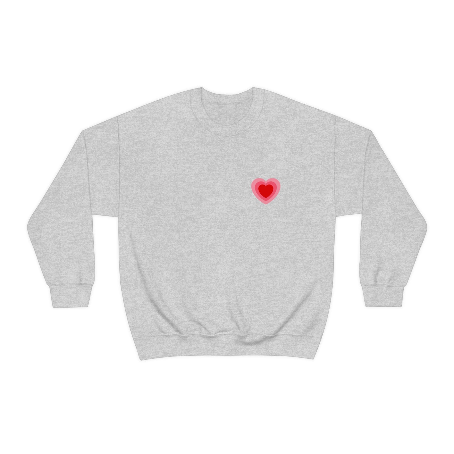 Heart Thick Thighs Love Vibes Valentines Day Unisex Heavy Blend Crewneck Sweatshirt Front/Back Print