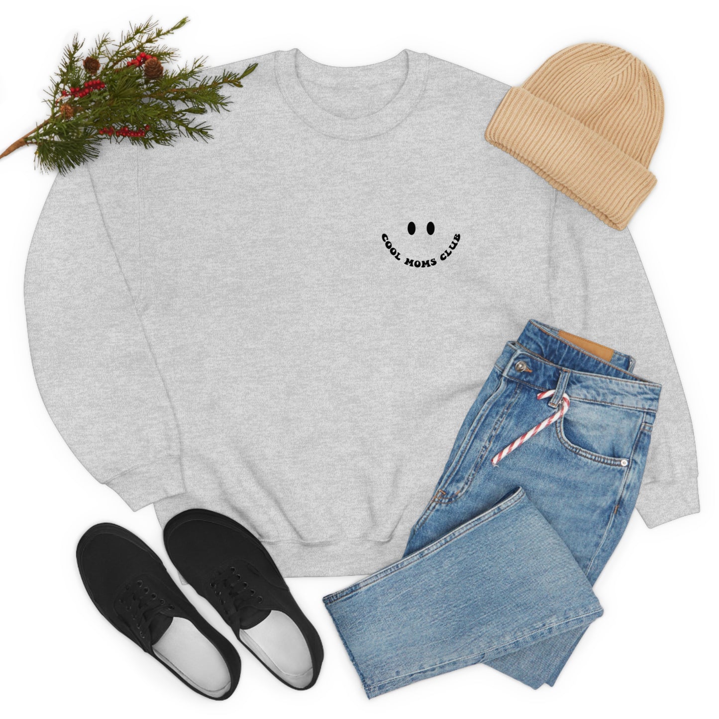 Cool Moms Club Unisex DryBlend® Crewneck Sweatshirt Front/Back Print