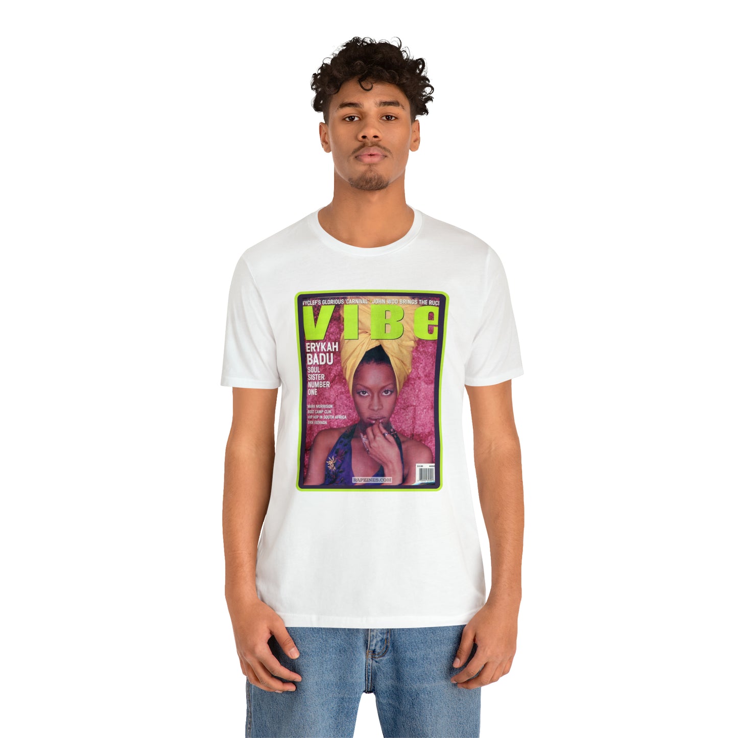90s Throwback Erykah Badu Vibe Magazine Unisex Jersey Short Sleeve Tee