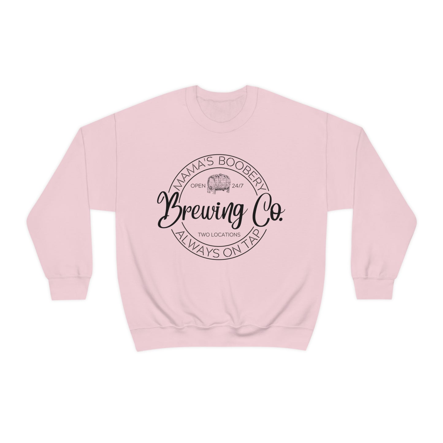 Moms Boobery Brewery Unisex DryBlend® Crewneck Sweatshirt