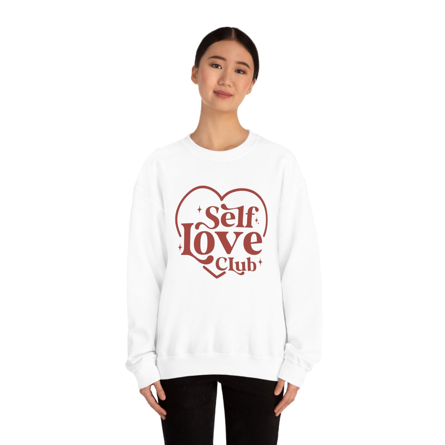 Self Love Club Valentines Day Unisex Heavy Blend Crewneck Sweatshirt
