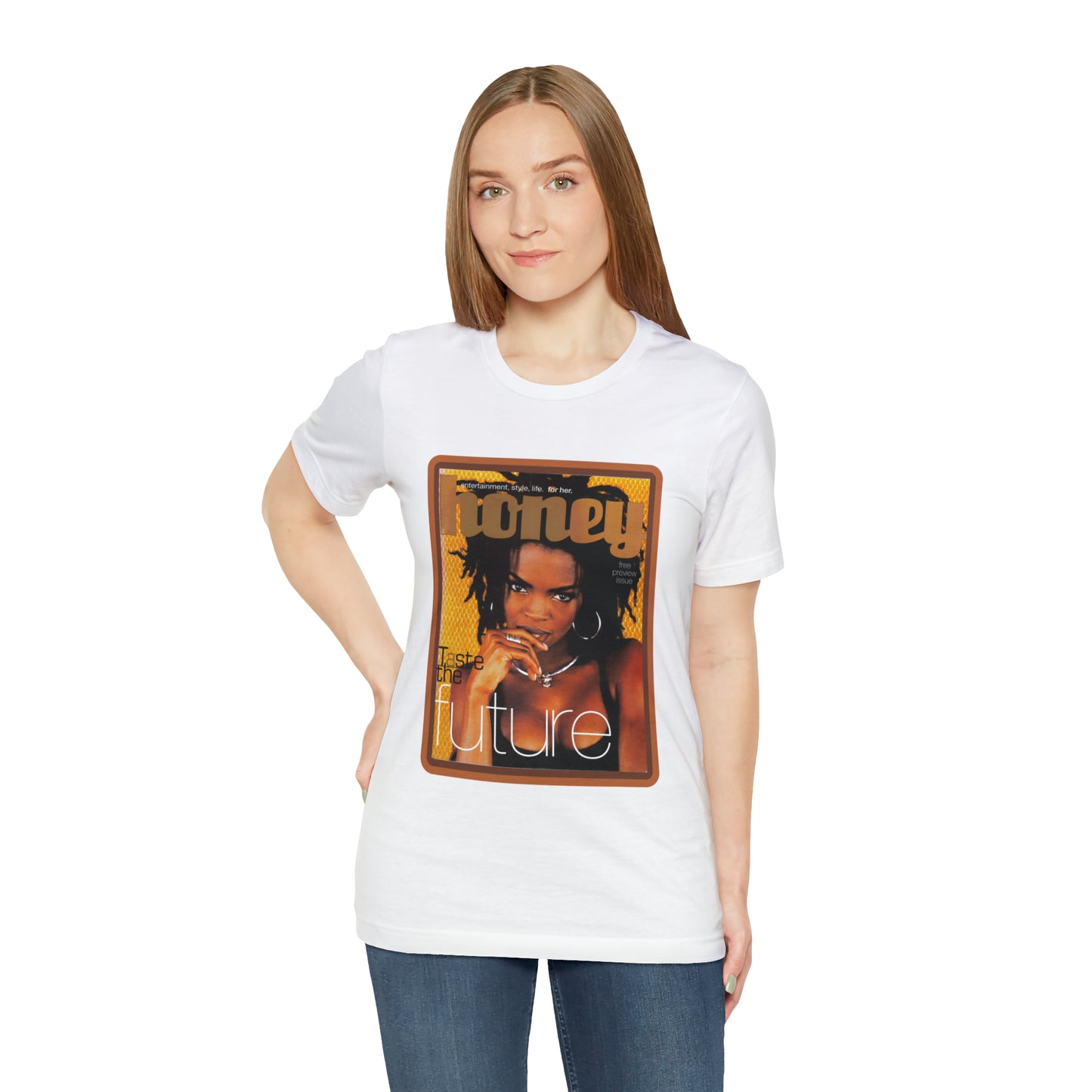 90s Throwback Lauryn Hill Vibe Magazine Unisex Jersey Short Sleeve Tee