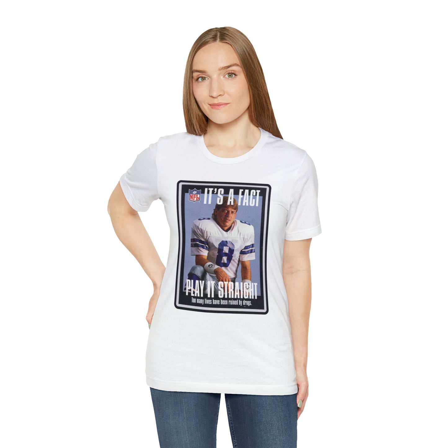 90s Throwback Dallas Cowboys Troy Aikman v2 Sports Illustrated Magazine Unisex Jersey Short Sleeve Tee