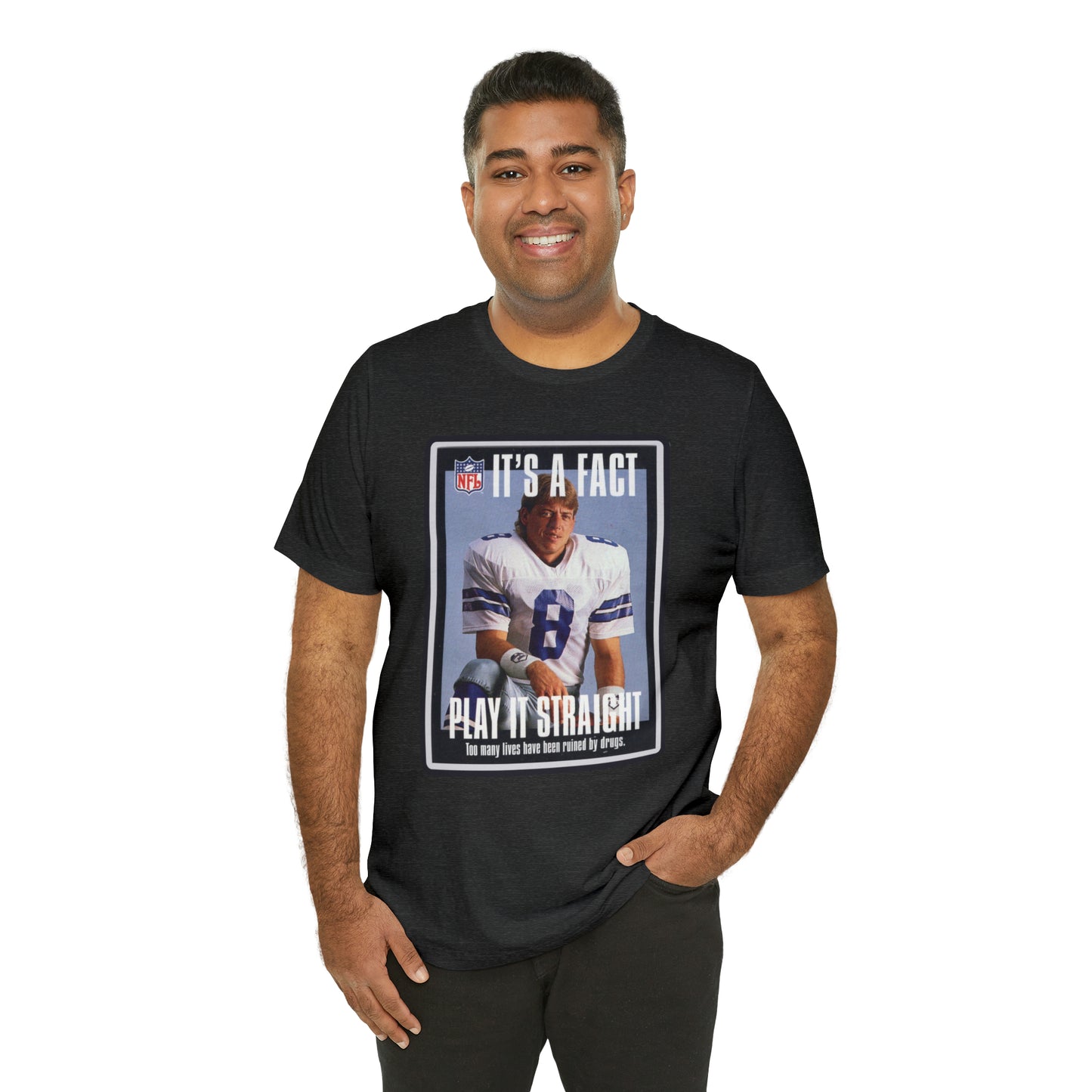 90s Throwback Dallas Cowboys Troy Aikman v2 Sports Illustrated Magazine Unisex Jersey Short Sleeve Tee