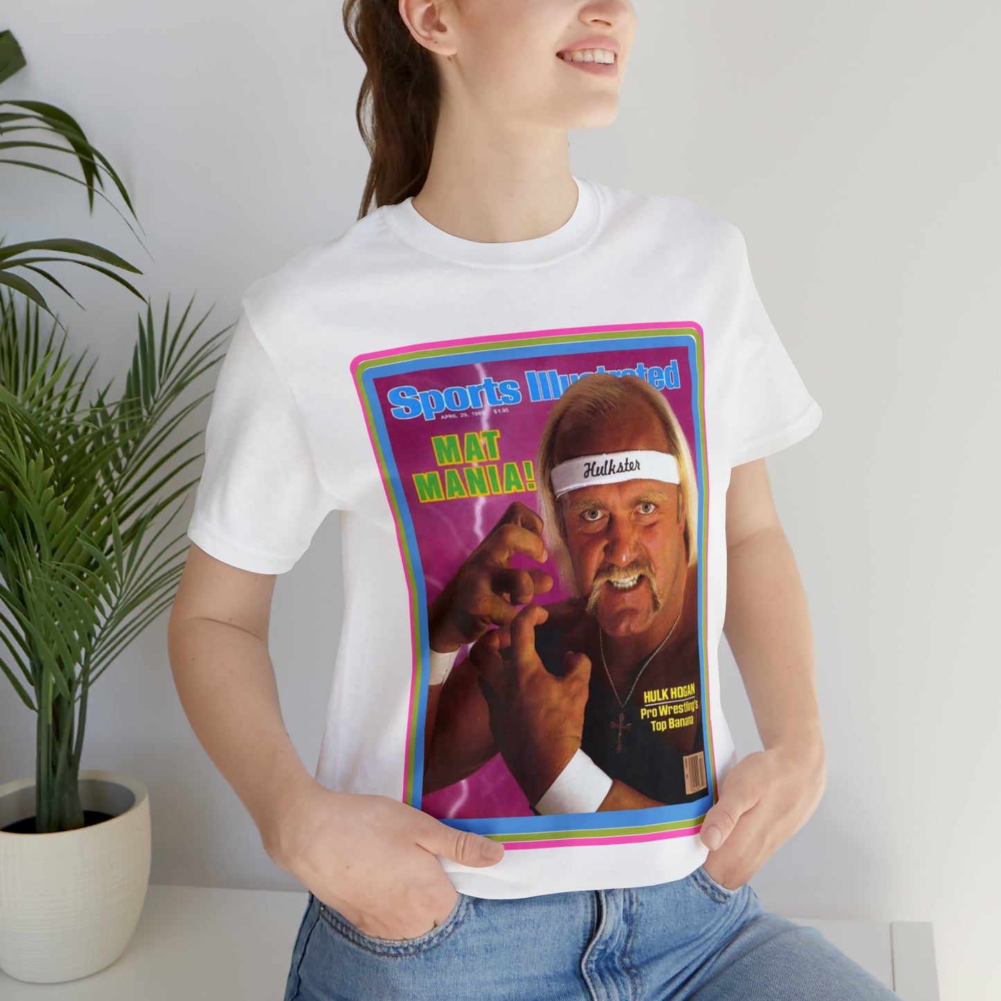 90s Throwback Hulk Hogan Sports Illustrated Magazine Unisex Jersey Short Sleeve Tee