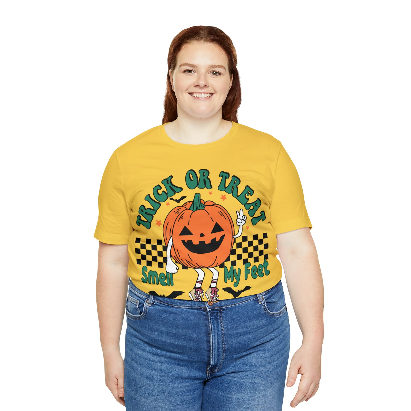 Trick or Treat Smell My Feet | Unisex Jersey Short Sleeve Tee