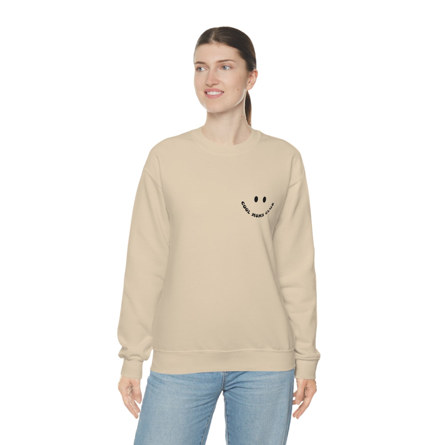 Cool Moms Club Unisex DryBlend® Crewneck Sweatshirt Front/Back Print