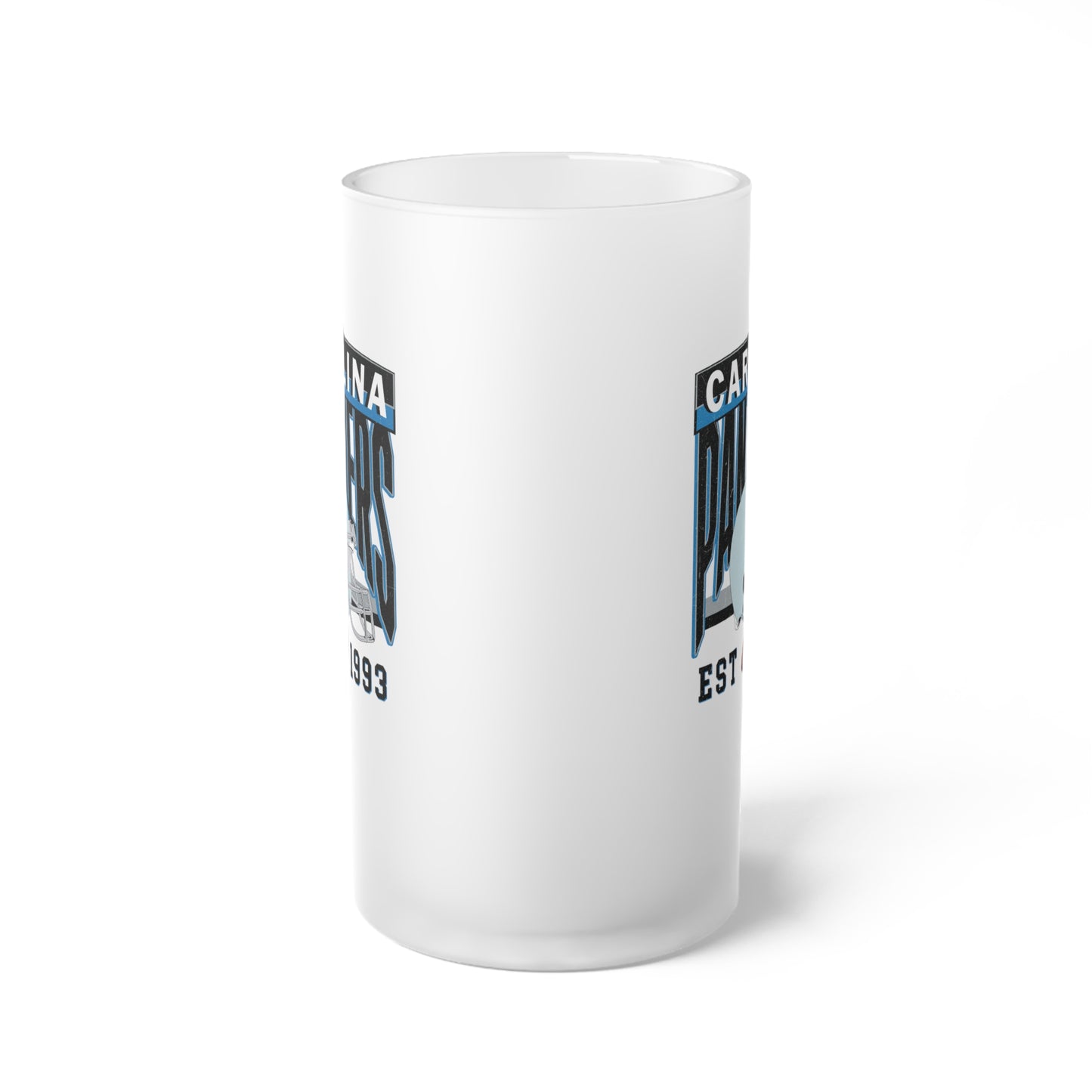 Carolina Football Frosted Glass Beer Mug