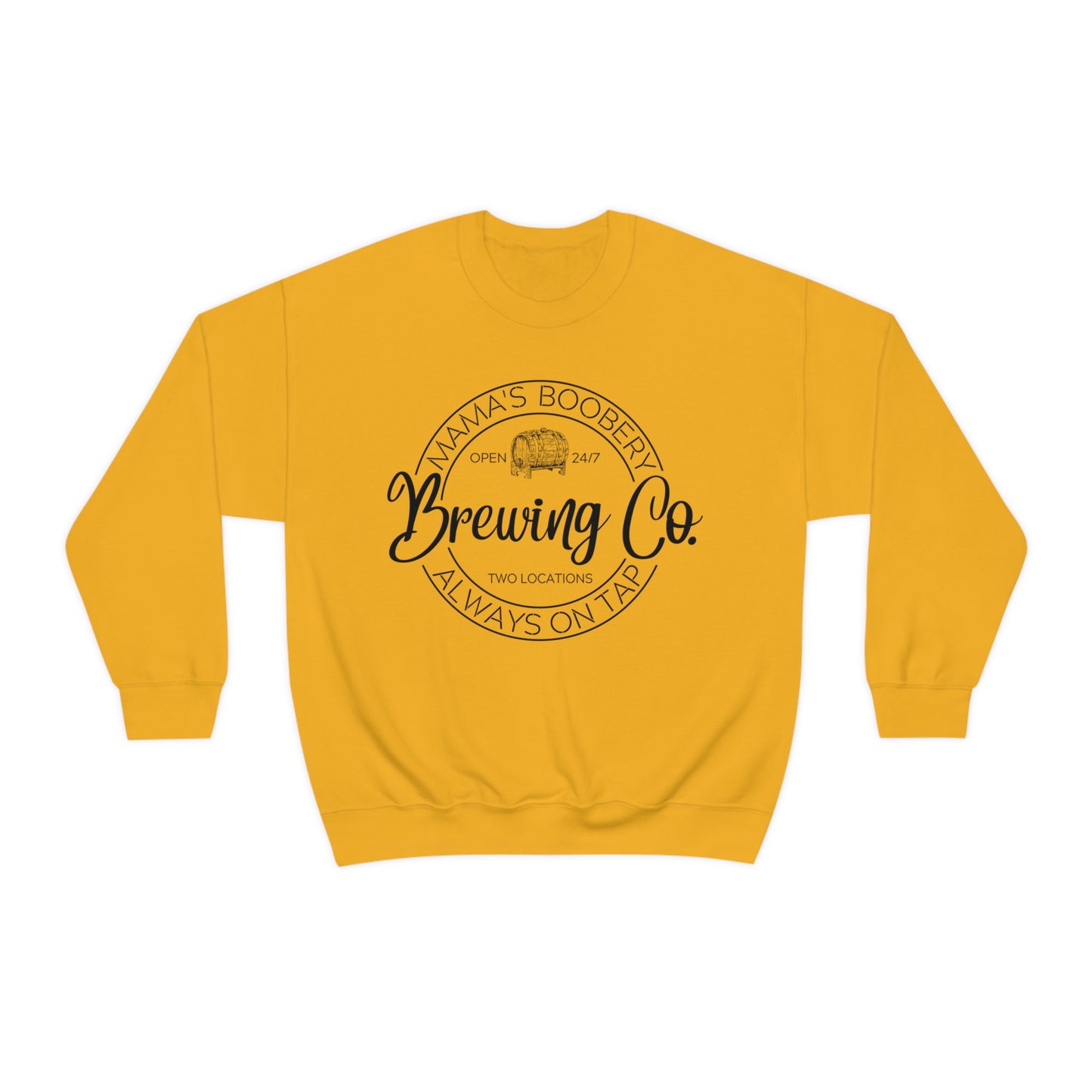 Moms Boobery Brewery Unisex DryBlend® Crewneck Sweatshirt