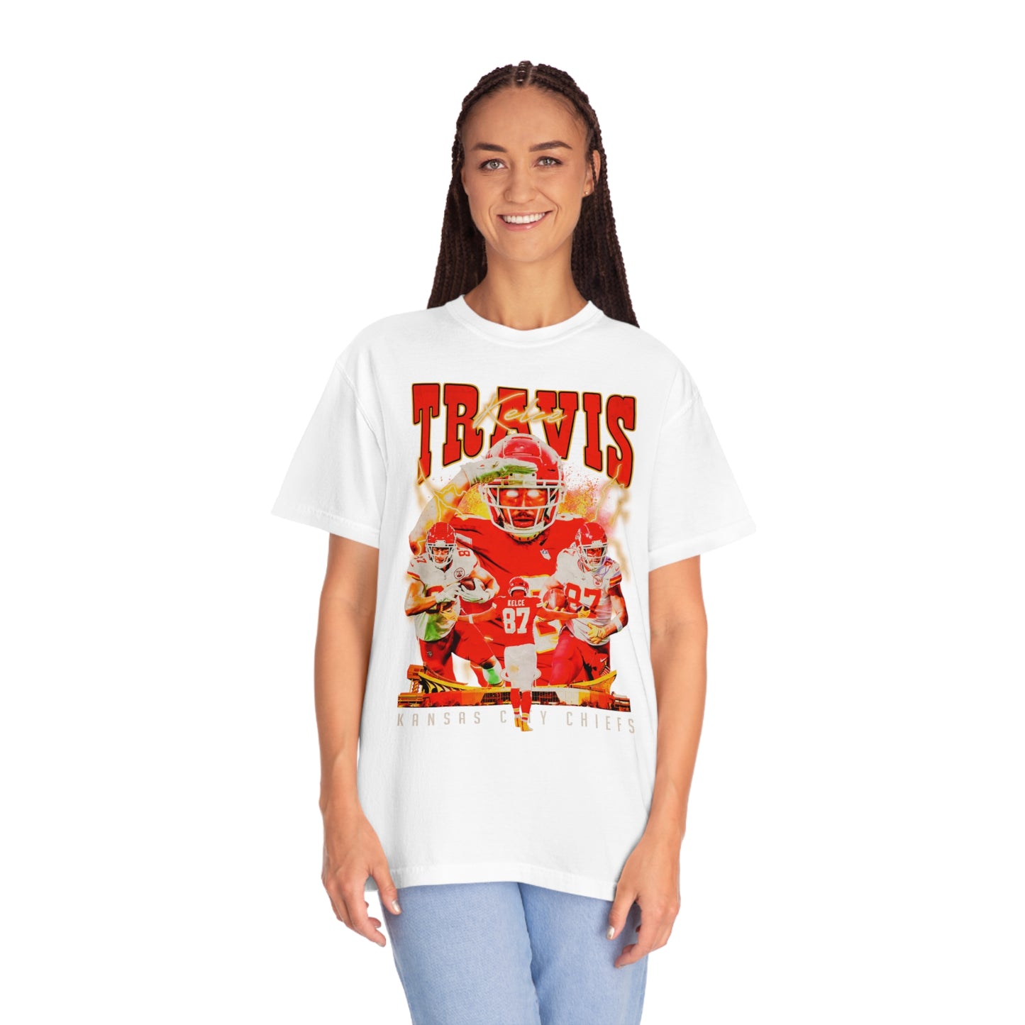 Kelce Kansas Football Unisex Garment-Dyed T-shirt
