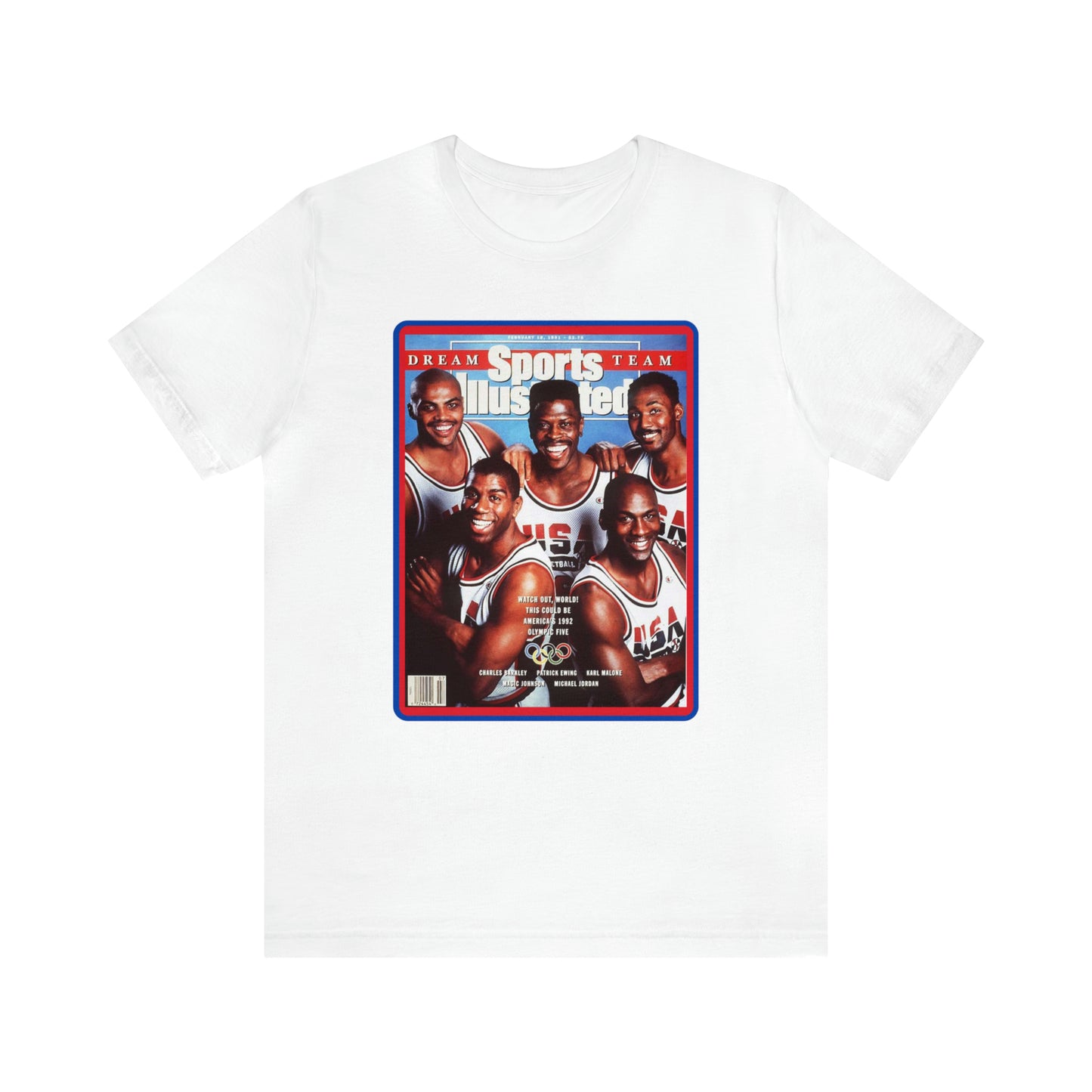 90s Throwback Dream Team Sports Illustrated Magazine Unisex Jersey Short Sleeve Tee