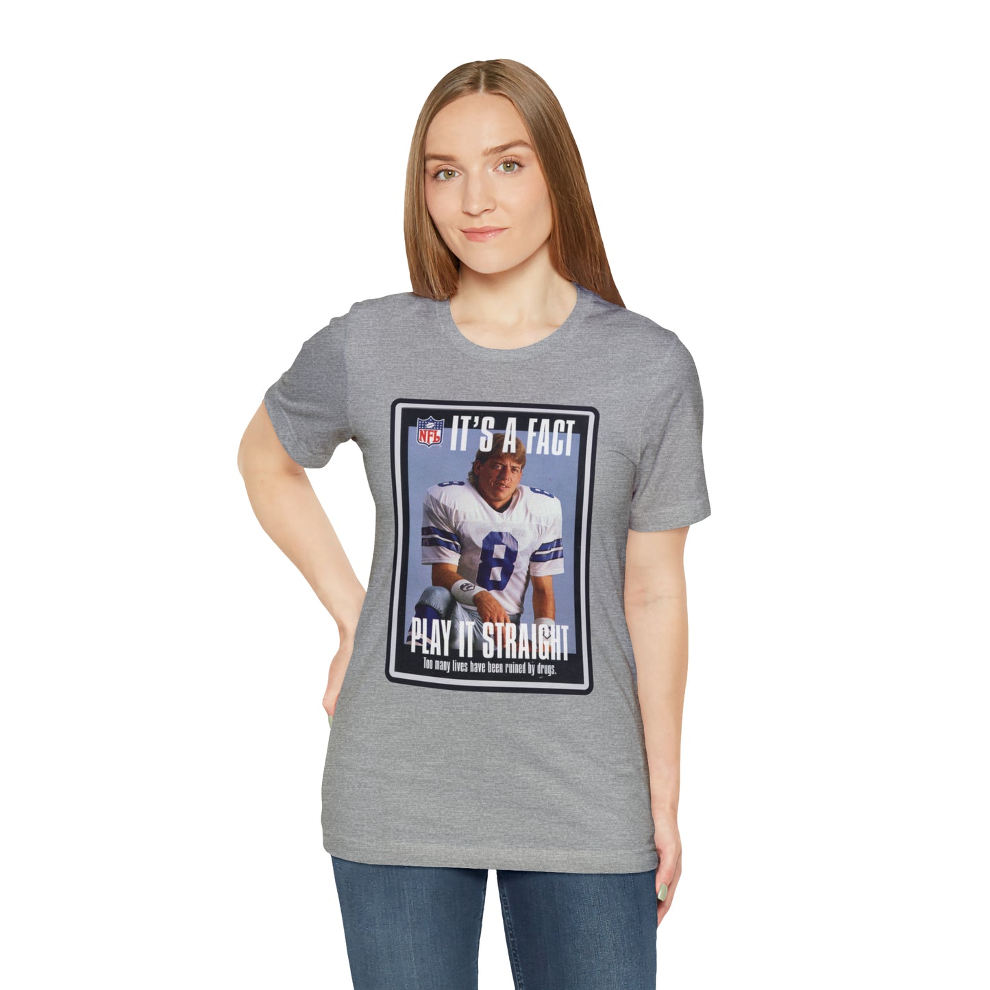 90s Throwback Dallas Cowboys Troy Aikman v2 Sports Illustrated Magazine Unisex Jersey Short Sleeve Tee
