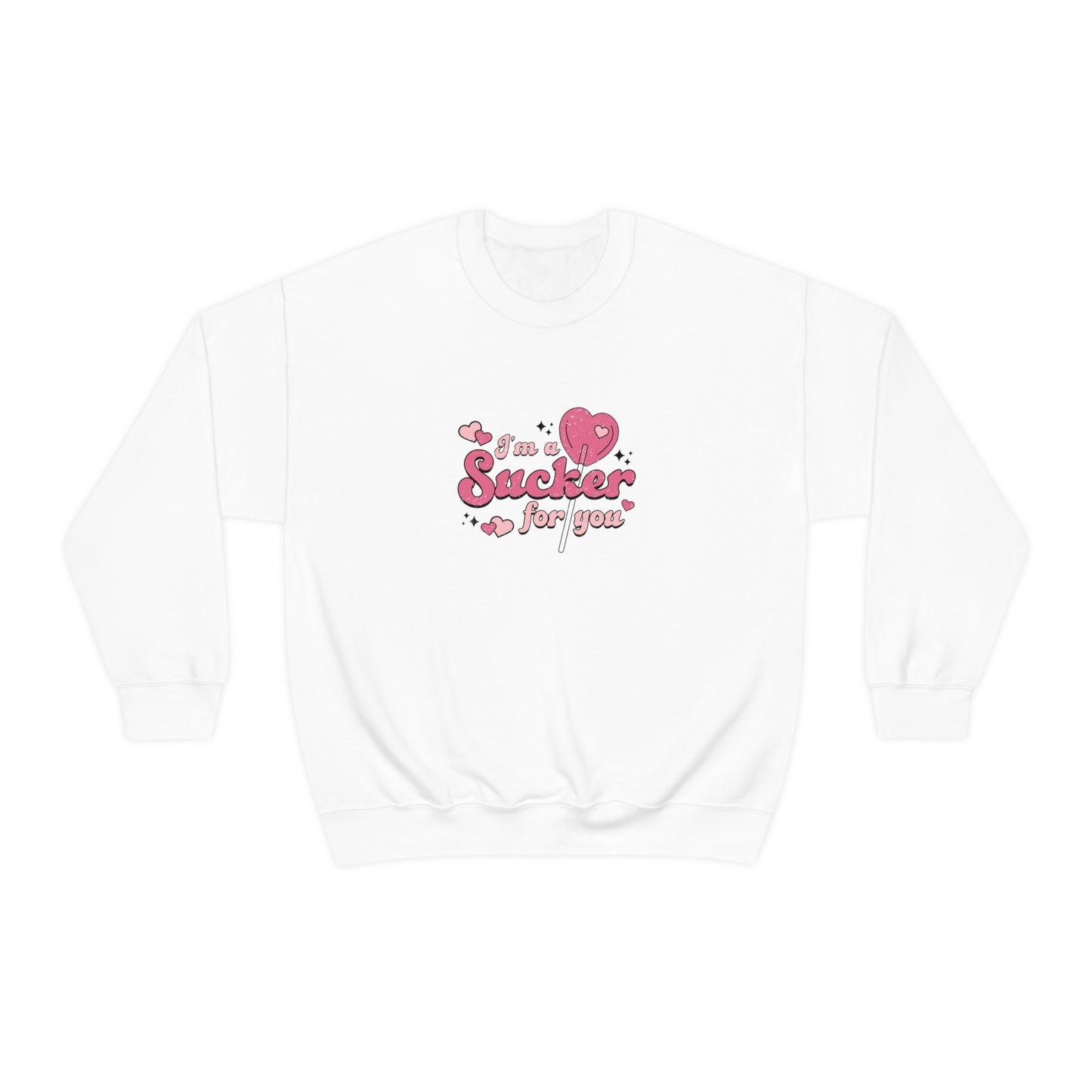 Sucker For You Valentines Day Unisex Heavy Blend Crewneck Sweatshirt