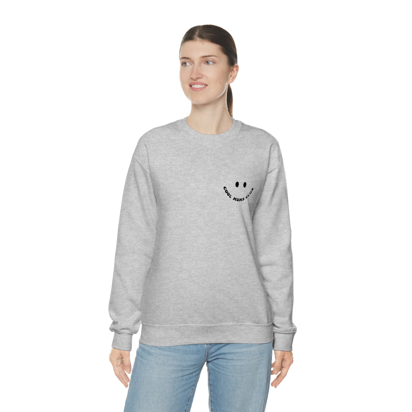 Cool Moms Club Unisex DryBlend® Crewneck Sweatshirt Front/Back Print