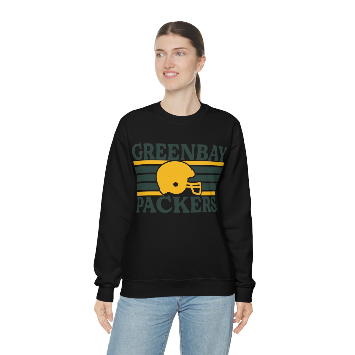 Retro Style Green Bay Football Unisex Heavy Blend Crewneck Sweatshirt