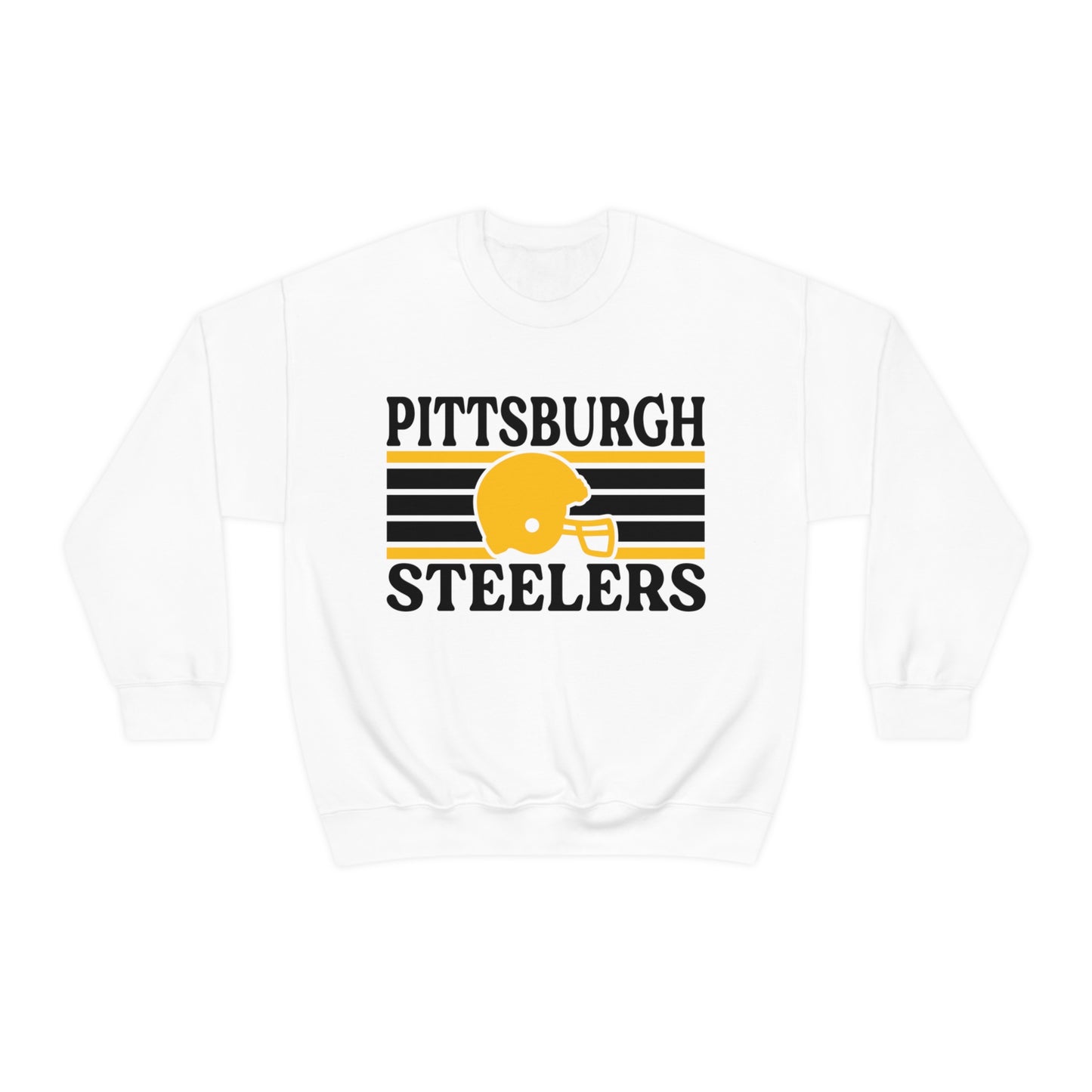 Retro Style Pittsburgh Football Unisex Heavy Blend Crewneck Sweatshirt