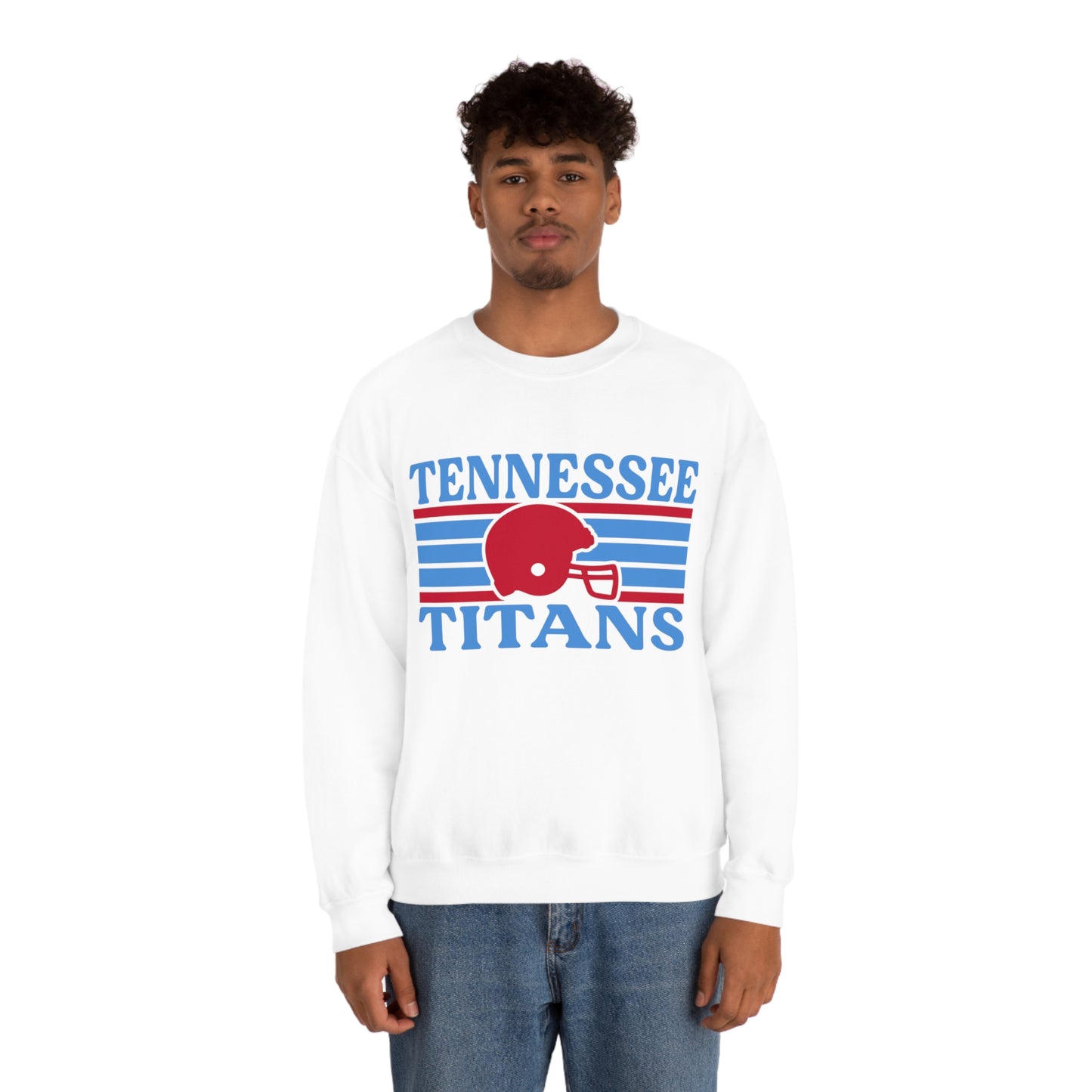 Retro Style Tennessee Football Unisex Heavy Blend Crewneck Sweatshirt