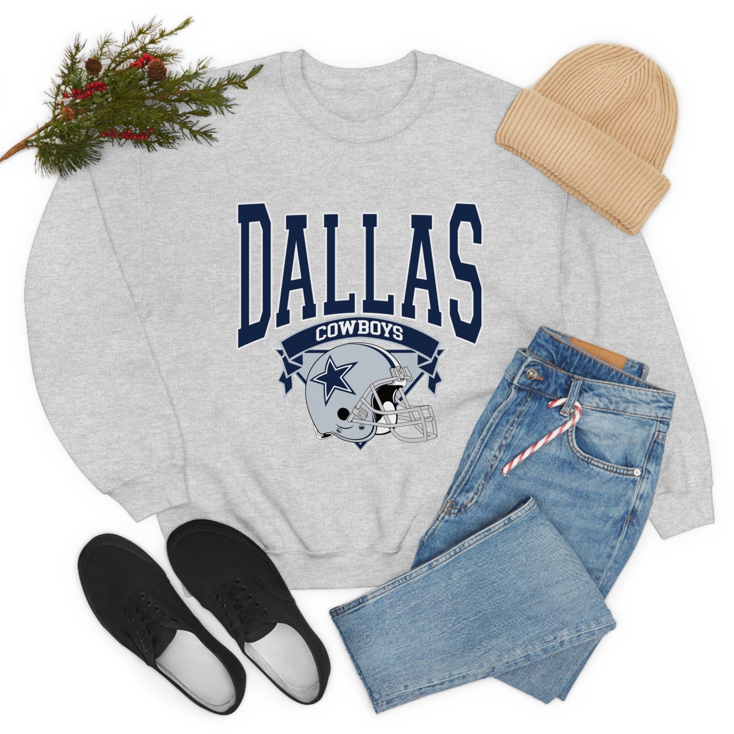 Dallas Cowboys Football Unisex Heavy Blend Crewneck Sweatshirt