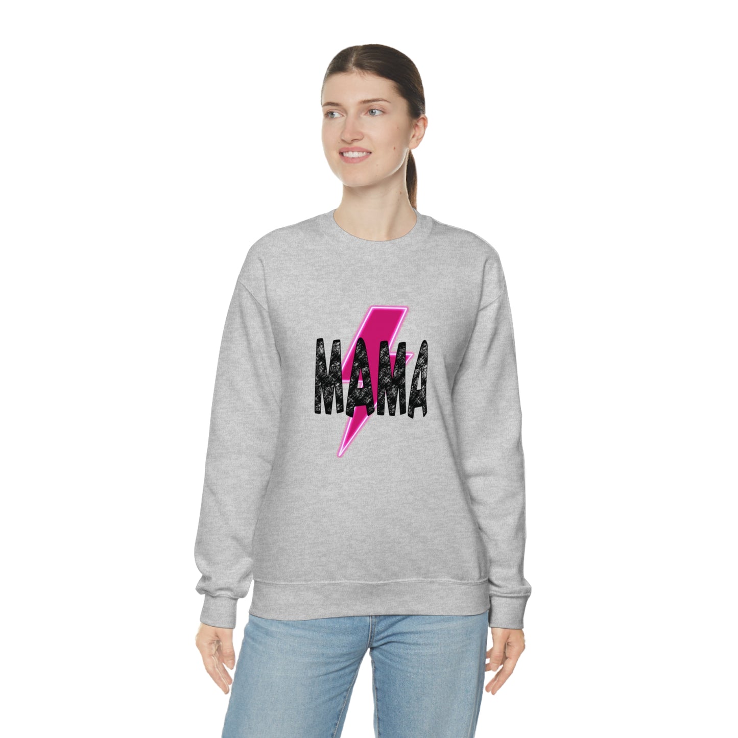 Mama Mommy & Me Matching Set Unisex DryBlend® Crewneck Sweatshirt