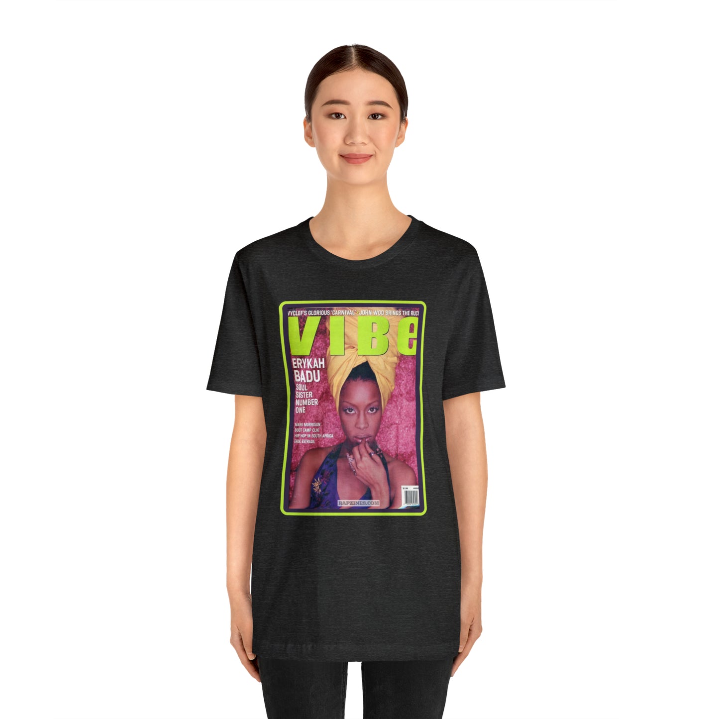 90s Throwback Erykah Badu Vibe Magazine Unisex Jersey Short Sleeve Tee