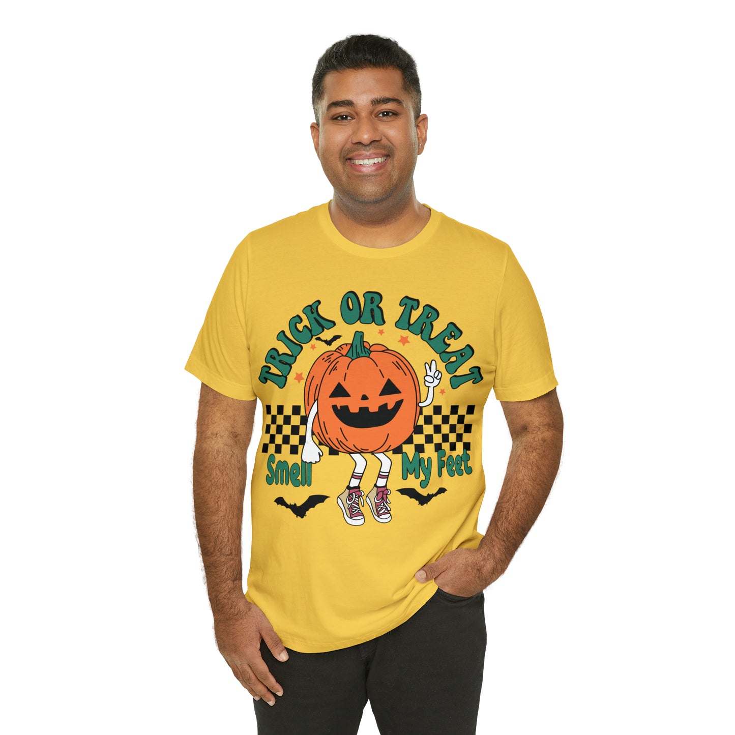 Trick or Treat Smell My Feet | Unisex Jersey Short Sleeve Tee