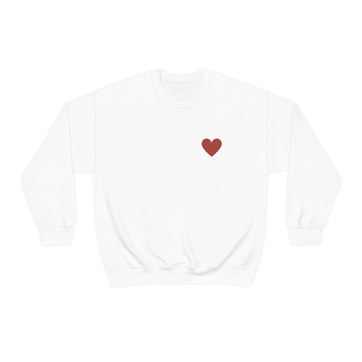 Heart Self Love Club Valentines Day Unisex Heavy Blend Crewneck Sweatshirt Front/Back Print
