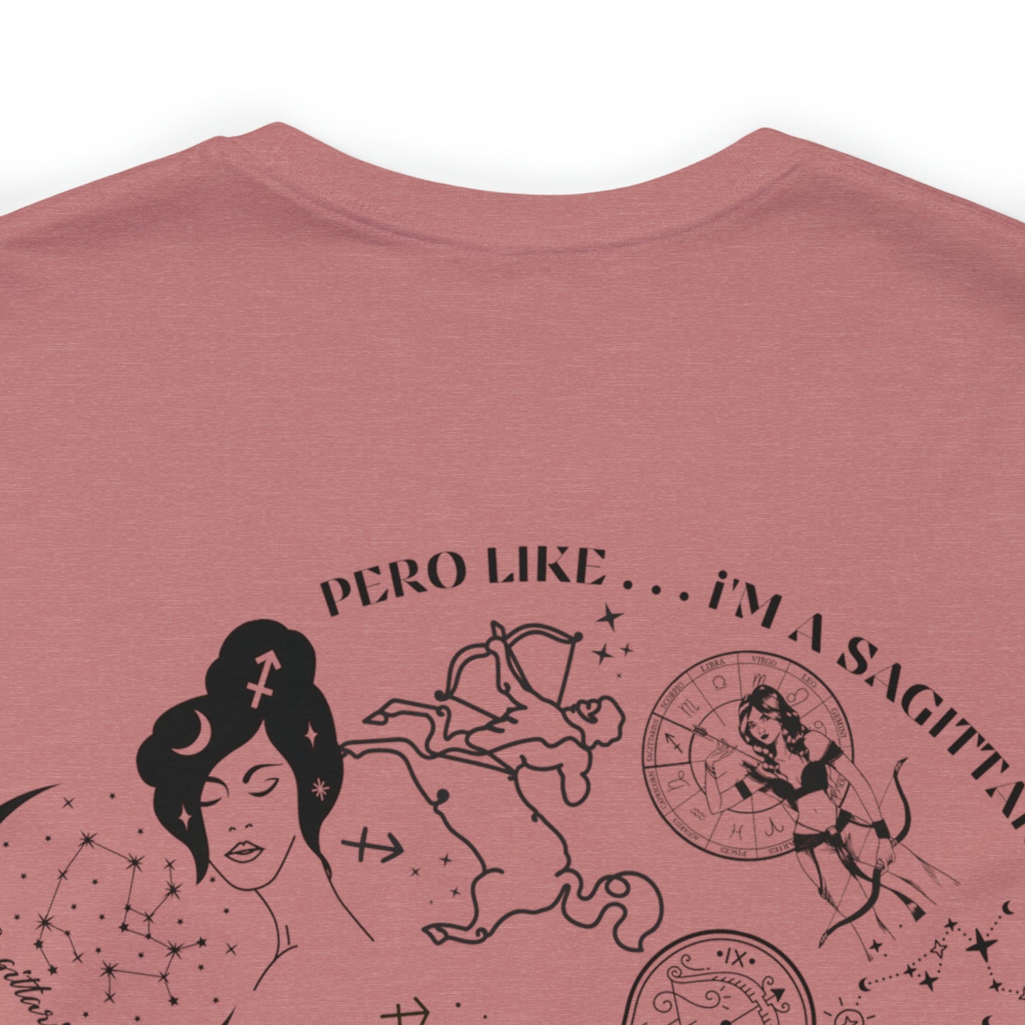 Zodiac Sagittarius - Astrology Unisex Jersey Short Sleeve Tee Front/Back Print