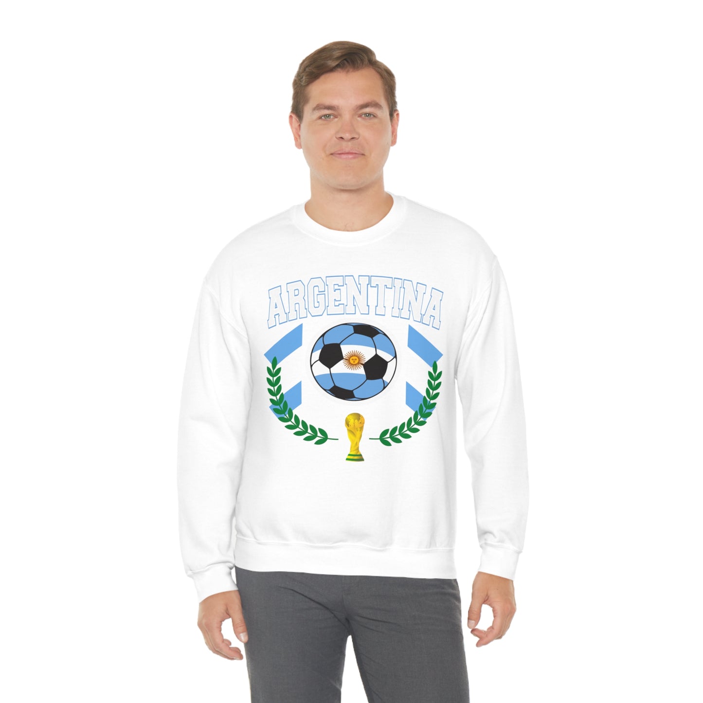 Argentina World Cup Soccer Unisex Heavy Blend Crewneck Sweatshirt