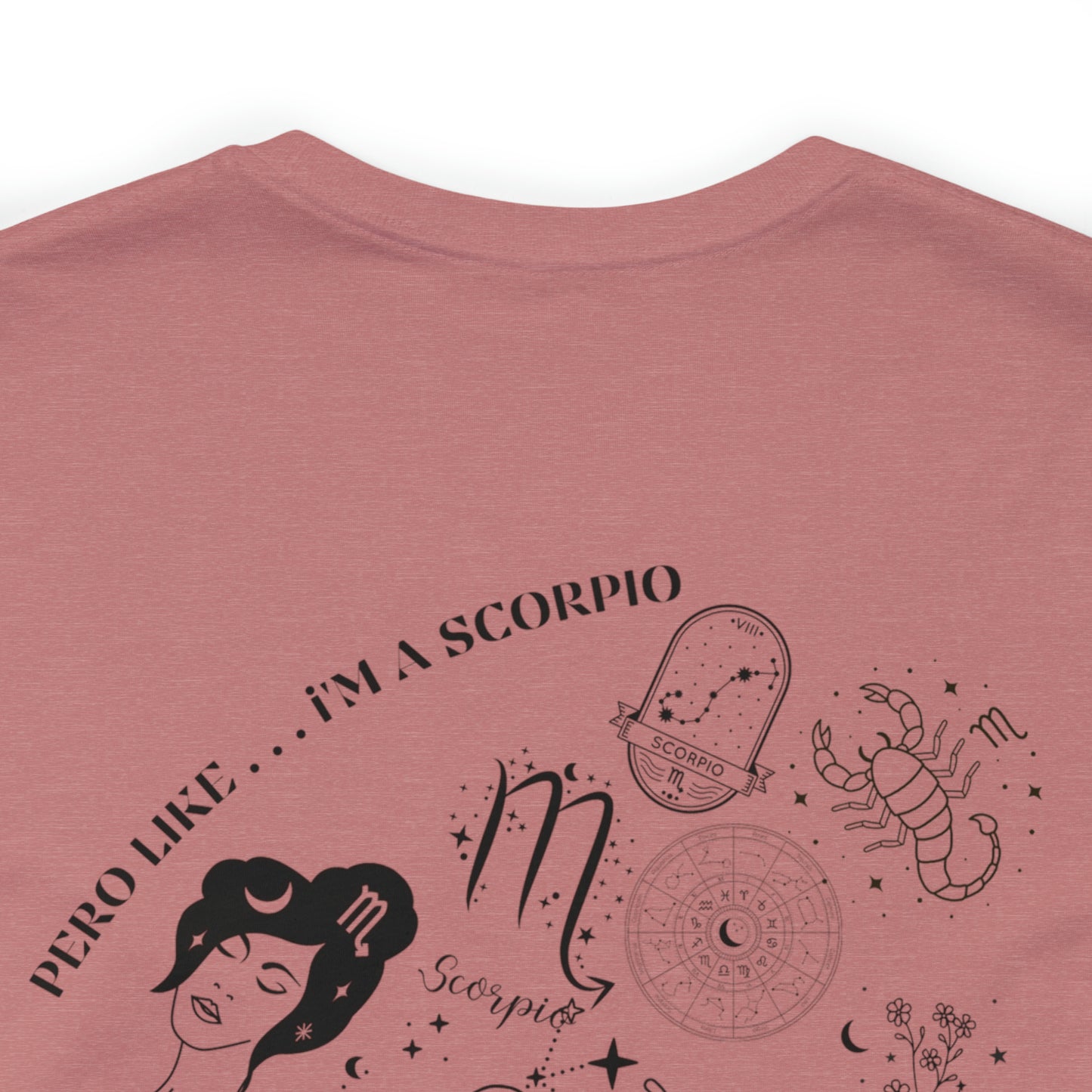 Zodiac Scorpio - Astrology Unisex Jersey Short Sleeve Tee Front/Back Print
