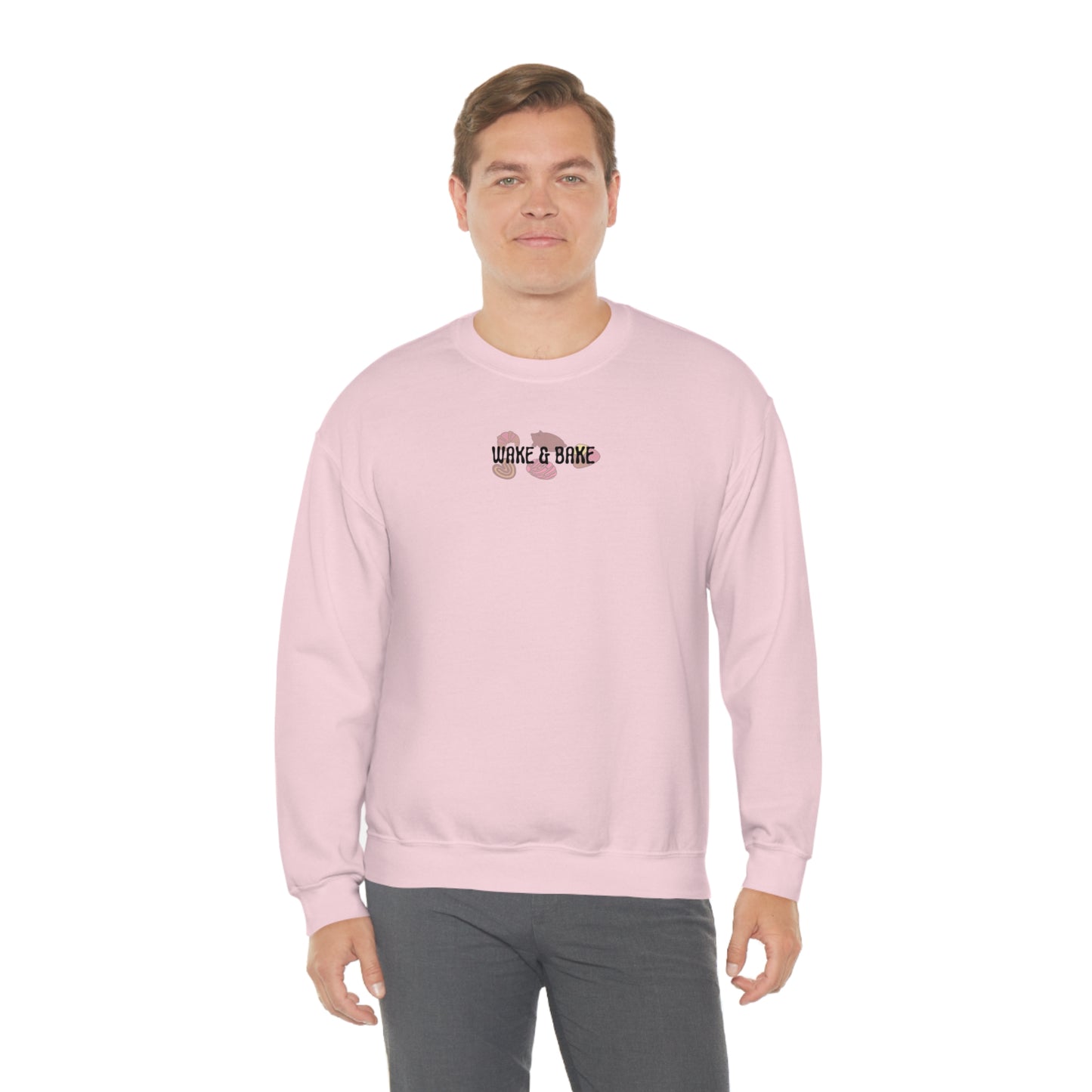 Wake & Bake Pan Dulce Unisex Heavy Blend Crewneck Sweatshirt