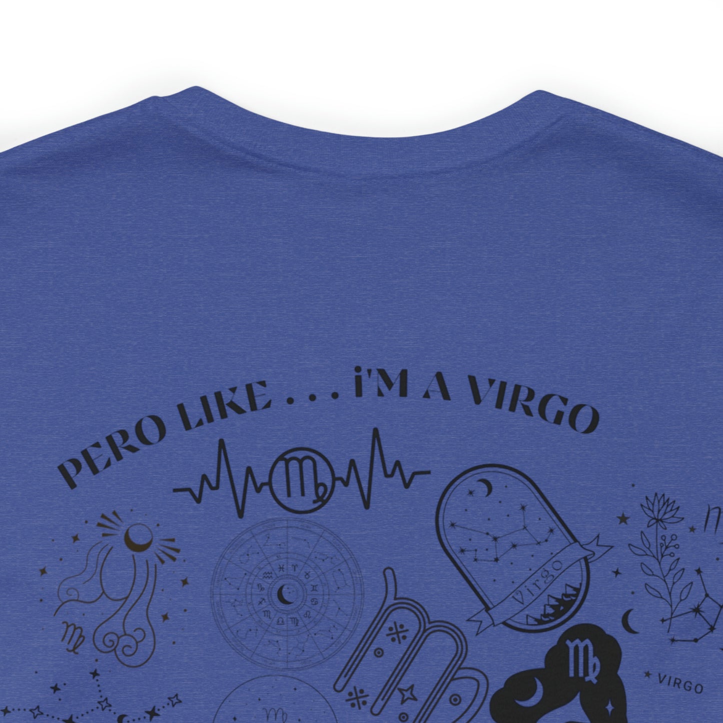 Zodiac Virgo - Astrology Unisex Jersey Short Sleeve Tee Front/Back Print