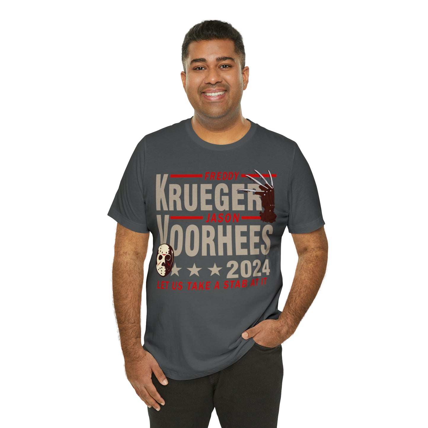Freddy Krueger Jason Voorhees 2024 | Unisex Jersey Short Sleeve Tee