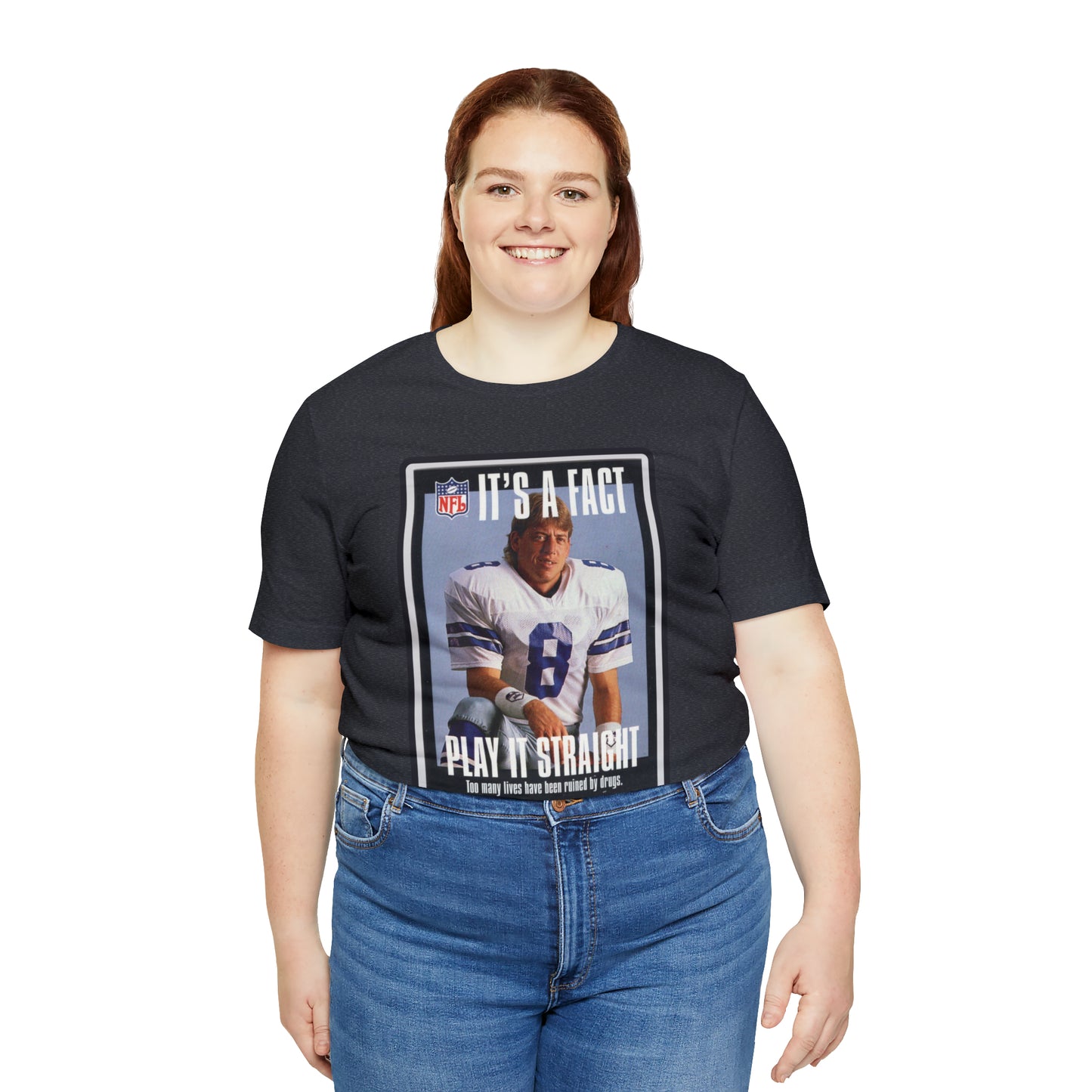 90s Throwback Dallas Cowboys Troy Aikman v2 Sports Illustrated Magazine Unisex Jersey Short Sleeve Tee