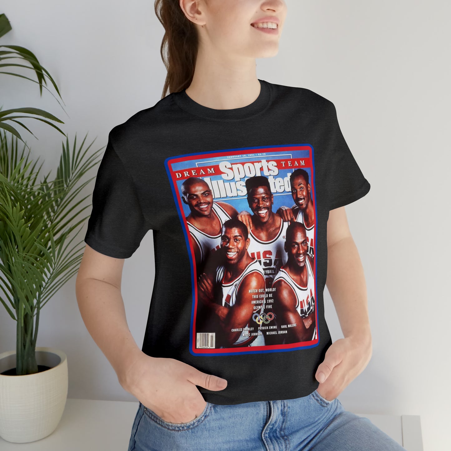 90s Throwback Dream Team Sports Illustrated Magazine Unisex Jersey Short Sleeve Tee