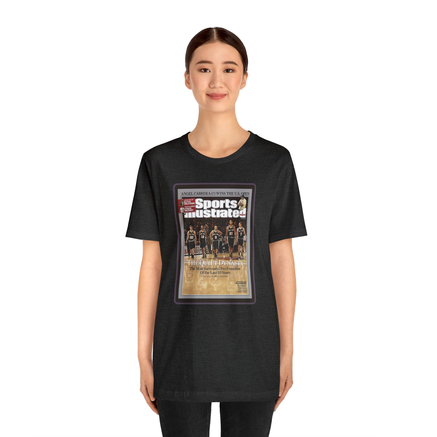 90s Throwback Spurs Basketball Sports Illustrated Unisex Jersey Short Sleeve Tee